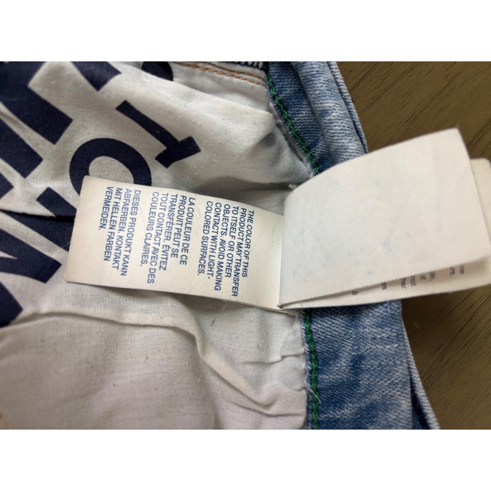 Tommy Hilfiger Denim Slim Tapered Jeans Mens 34x32 Light Wash Blue Stretch
